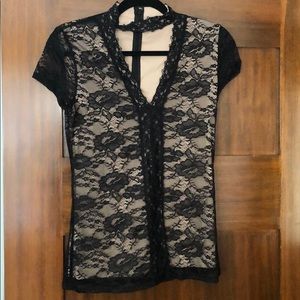 Black Lace Express Top